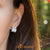 Steel CZ Huggie Open Hoop Earrings - Monera-Design Co., Ltd