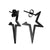 Half Cut Star Steel Stud Earrings - Monera-Design Co., Ltd