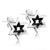 Steel Star of David Stud Earrings - Monera-Design Co., Ltd