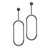 Arc Dangling Chandelier Stainless Steel Earrings - Monera-Design Co., Ltd