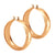 Hoop Steel Earrings with delicate Hammer texture finish - Monera-Design Co., Ltd