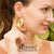 Hoop Steel Earrings with delicate Hammer texture finish - Monera-Design Co., Ltd