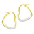 Heart Shape Love Steel Large Statement Hoop Earrings - Monera-Design Co., Ltd