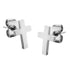 Simple Stud Cross Steel Earrings