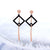 Long Drop Dangle Hollow Geometric Steel Earrings - Monera-Design Co., Ltd