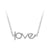 Sand Blast Love Steel Necklace - Monera-Design Co., Ltd