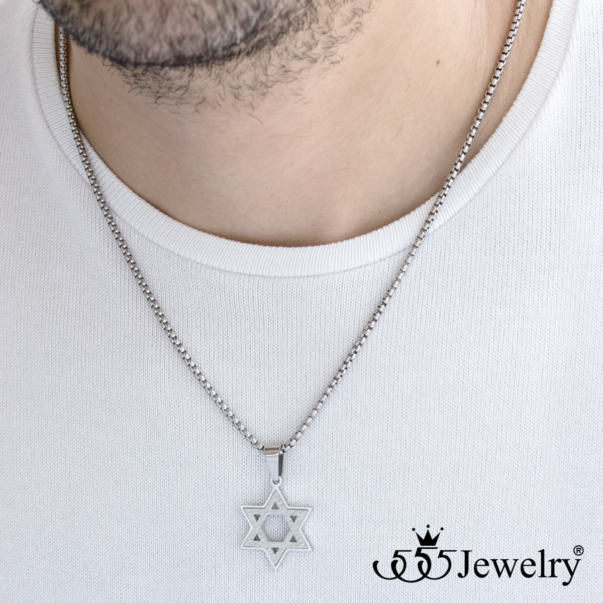 Stainless Steel Star of David Necklace | 4945627381892 | Monera-Design ...