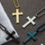 Inspirational Stainless Steel Cross Necklace for Men and Women 16-24