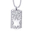 Star of David Dog Tag Stainless Steel Necklace