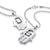 Steel Hamsa Necklace Hand of Fatima Evil Eye CZ Pendant - Monera-Design Co., Ltd