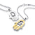 Steel Hamsa Necklace Hand of Fatima Evil Eye CZ Pendant - Monera-Design Co., Ltd