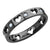 Laser Cut Heart Design 4 MM Steel Ring with CZ - Monera-Design Co., Ltd