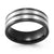 Silver and Black 10 MM Two Tones Steel Ring - Monera-Design Co., Ltd