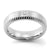 Thick Square CZ Stainless Steel Ring With Cutting on The Edge - Monera-Design Co., Ltd