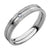 Sandblasted Steel 4 MM Ring With Center CZ - Monera-Design Co., Ltd