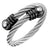 Cable Ring With CZ Free Size - Monera-Design Co., Ltd