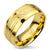 Eroding Ring for Men with Yellow Gold PVD - Monera-Design Co., Ltd