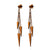 Triple Triangle Dangle Hanging Stud Steel Earrings - Monera-Design Co., Ltd
