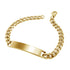 Gold Cuban Chain ID Steel Bracelet