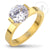 Stainless Steel Engagement Ring with CZ - Monera-Design Co., Ltd