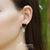 Stud Heart Earrings with Epoxy Fill and Drop CZ - Monera-Design Co., Ltd