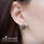 Steel Huggies Earrings Sand Blast Earrings - Monera-Design Co., Ltd