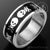 Skull Design Black Steel Ring - Monera-Design Co., Ltd