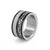 Spinning Greek style Steel Ring with Sand Blast Finish - Monera-Design Co., Ltd