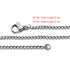 Steel Link Flat Curb 2.4 MM Chain Necklace