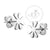 Flower Stud Steel Earrings - Monera-Design Co., Ltd