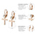 Small Cross CZ Stud Dangle Lever Back Steel Earrings - Monera-Design Co., Ltd