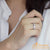 Shiny Glittery Engagement Promise Band Steel Ring - Monera-Design Co., Ltd
