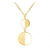 Two Tone Circle Dangle Drop Steel Pendant - Monera-Design Co., Ltd