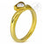 Bezel Set Love Heart Engagement Steel Ring - Monera-Design Co., Ltd