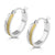 Big Huggies 2 Tone Steel Sandblasted Earrings - Monera-Design Co., Ltd