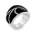 Steel Ring With Black Epoxy - Monera-Design Co., Ltd