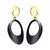Drop Stainless Steel Earrings 2 Tones - Monera-Design Co., Ltd