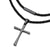Cross Braided Rope Cord Steel Necklace - Monera-Design Co., Ltd