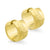 Steel Huggies Earrings With Greek Style Line - Monera-Design Co., Ltd