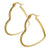 Gold Hoop Heart Steel Earrings - Monera-Design Co., Ltd
