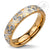 Heart CZ setting Rose Gold Steel ring - Monera-Design Co., Ltd
