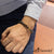 Steel bracelet with mix black and tiger eye beads - Monera-Design Co., Ltd