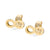Infinity Stud Steel Earrings With Heart - Monera-Design Co., Ltd