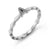 Letter A Steel Ring with Sand blast finish - Monera-Design Co., Ltd