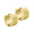 Sandblasted Huggies Steel Earrings 3 Lines - Monera-Design Co., Ltd