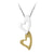 Heart 2 Tone Steel Pendant with Chain - Monera-Design Co., Ltd