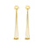 Steel Dangle Drop Earrings with Snake Chain and Steel Beads - Monera-Design Co., Ltd