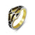 Shield Design Steel Ring with CZ - Monera-Design Co., Ltd
