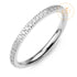Full Rounded CZ Steel Ring