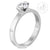 Stainless Steel Engagement Ring with White CZ - Monera-Design Co., Ltd